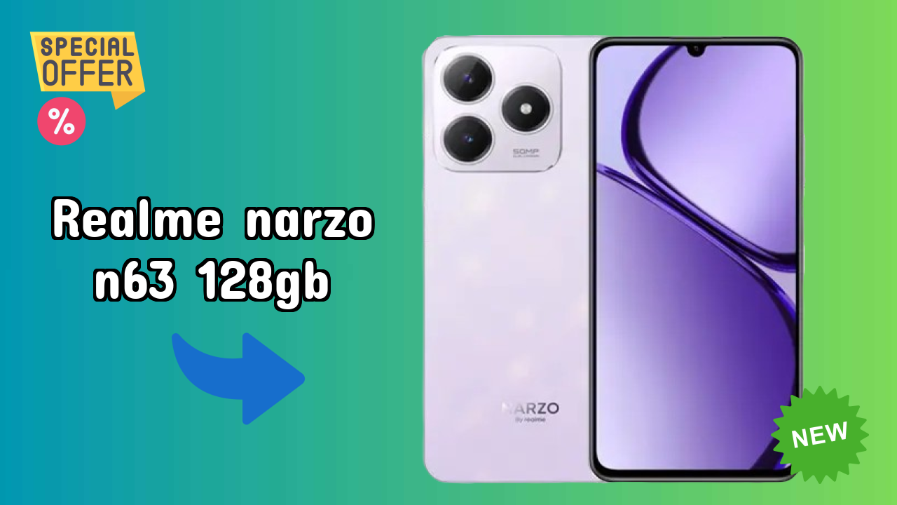 Realme Narzo N63 128GB Display Analysis: 6.74 Inches (17.12 Cm) Screen