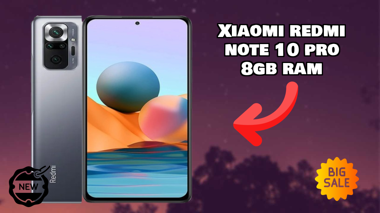Xiaomi Redmi Note 10 Pro 8GB RAM Display Size: 6.67 Inches (16.94 Cm) Screen Quality